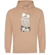 Мужская толстовка (худи) Два скелета Песочный фото