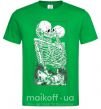 Чоловіча футболка Два скелета Зелений фото