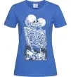 Жіноча футболка Два скелета Яскраво-синій Жіноча футболка Два скелета Яскраво-синій фото
