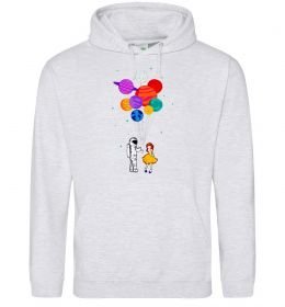 Чоловіча толстовка (худі) Космонавт з кульками