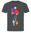Мужская футболка Космонавт з кульками Графит фото