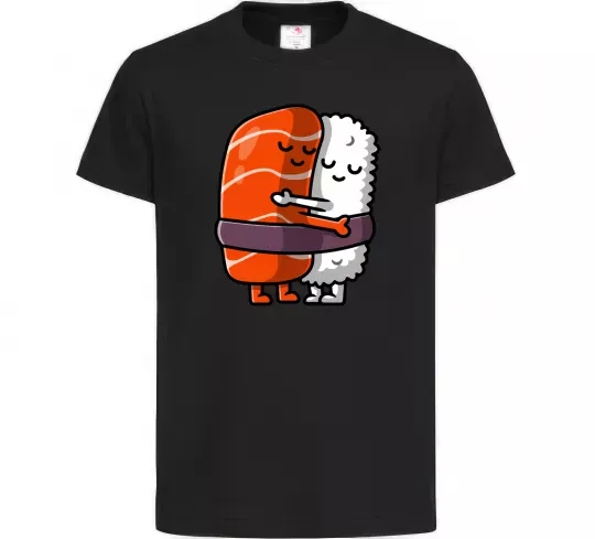 Детская футболка Суші обіймаються Черный фото