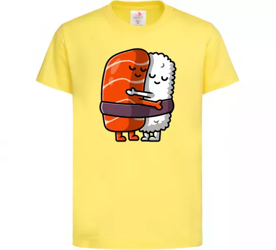 Детская футболка Суші обіймаються Лимонный фото