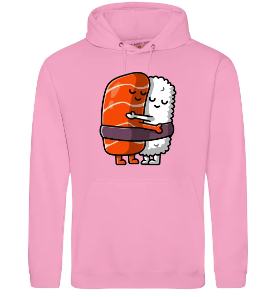 Жіноча толстовка (худі) Суші обіймаються Рожевий фото