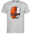 Мужская футболка Суші обіймаються Серый фото