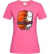 Жіноча футболка Суші обіймаються Яскраво-рожевий фото