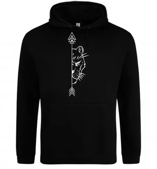 Женская толстовка (худи) Левиця парна Черный фото