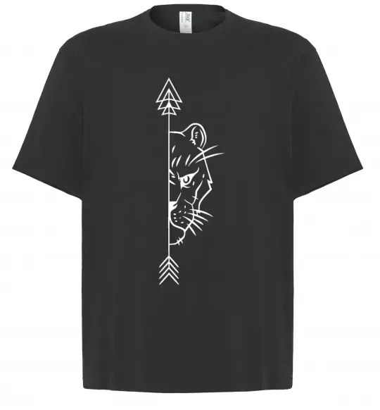 Футболка Оверсайз Левиця парна Чорний фото