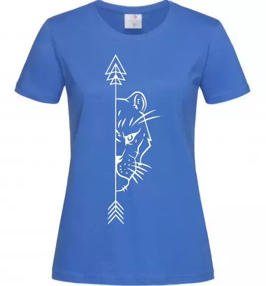 Жіноча футболка Левиця парна Яскраво-синій фото