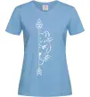 Жіноча футболка Левиця парна Блакитний фото