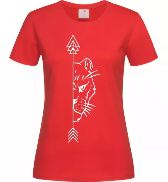 Жіноча футболка Левиця парна Червоний фото