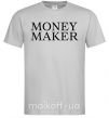 Мужская футболка Money maker Серый фото