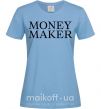 Жіноча футболка Money maker Блакитний фото