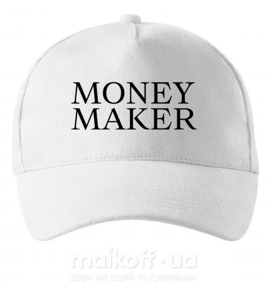 Кепка Money maker Білий фото