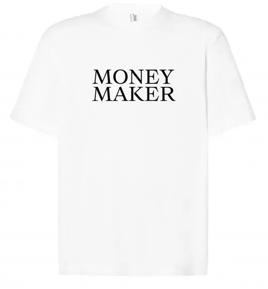 Футболка Оверсайз Money maker Белый фото