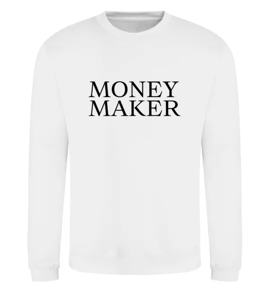 Свитшот Money maker Белый фото