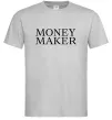 Чоловіча футболка Money maker Сірий Чоловіча футболка Money maker Сірий фото