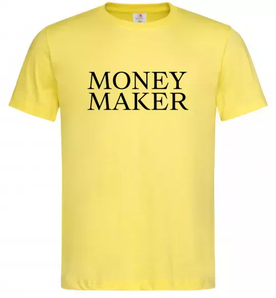 Чоловіча футболка Money maker Лимонний фото