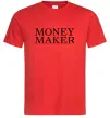 Чоловіча футболка Money maker Червоний Чоловіча футболка Money maker Червоний фото