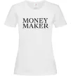 Жіноча футболка Money maker Білий фото