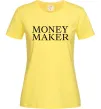 Жіноча футболка Money maker Лимонний фото
