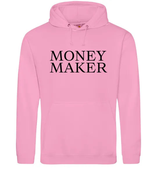 Мужская толстовка (худи) Money maker Розовый фото