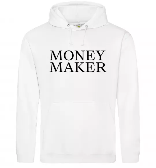 Мужская толстовка (худи) Money maker Белый фото