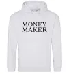 Мужская толстовка (худи) Money maker Серый меланж фото