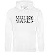 Женская толстовка (худи) Money maker Белый Женская толстовка (худи) Money maker Белый фото