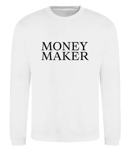 Свитшот Money maker Белый фото