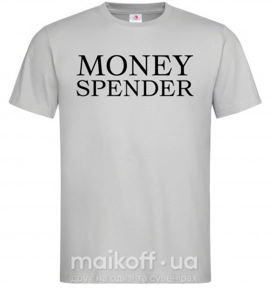 Мужская футболка Money spender Серый фото