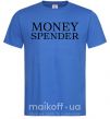 Чоловіча футболка Money spender Яскраво-синій фото