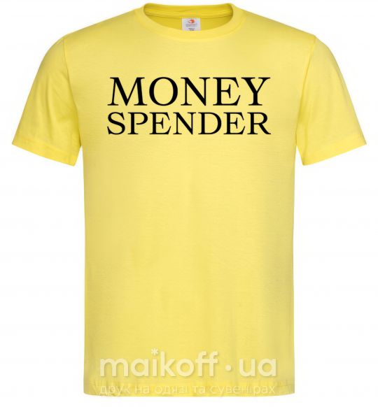Мужская футболка Money spender Лимонный фото