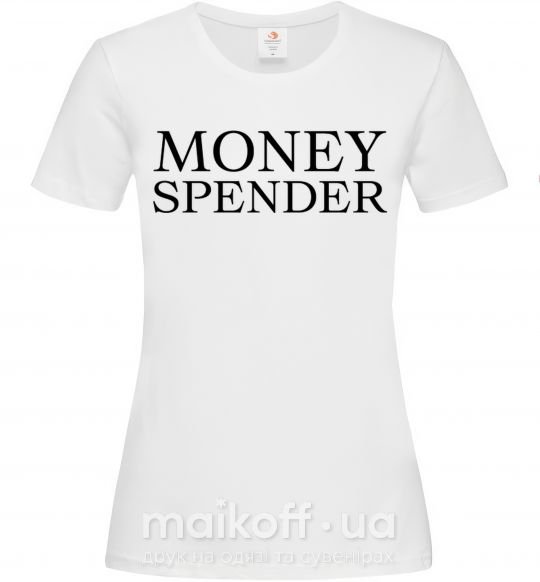 Женская футболка Money spender Белый фото