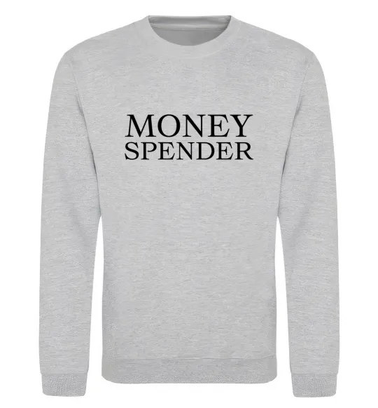 Світшот Money spender Сірий меланж фото