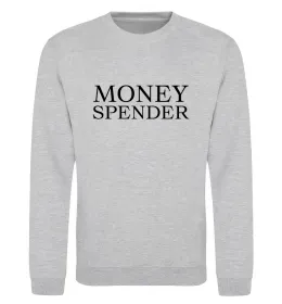 Свитшот Money spender Серый меланж фото