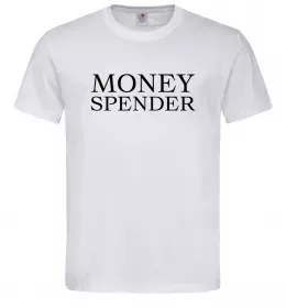 Мужская футболка Money spender Белый фото