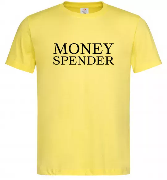 Мужская футболка Money spender Лимонный фото