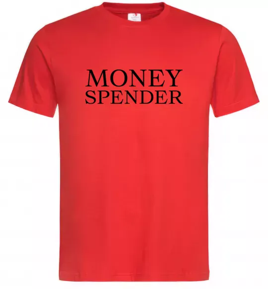 Мужская футболка Money spender Красный фото