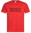 Мужская футболка Money spender Красный фото
