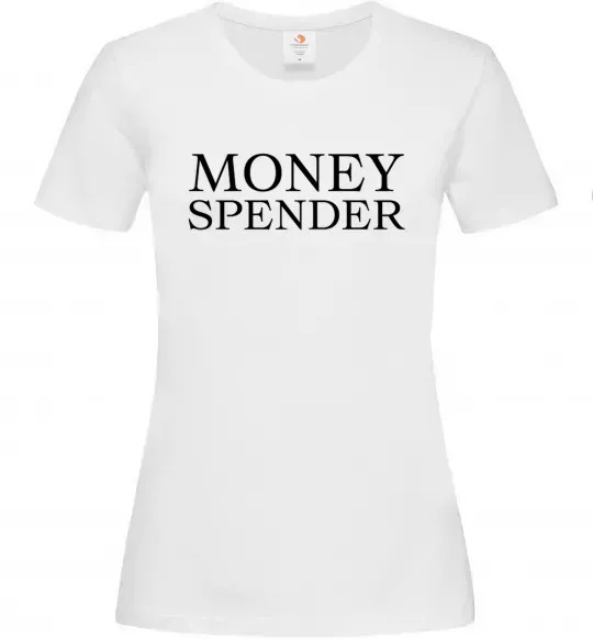 Женская футболка Money spender Белый фото