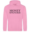 Мужская толстовка (худи) Money spender Розовый фото