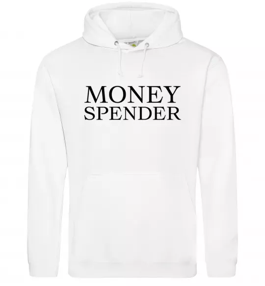 Мужская толстовка (худи) Money spender Белый фото