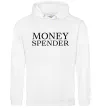 Мужская толстовка (худи) Money spender Белый фото
