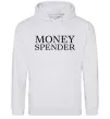 Мужская толстовка (худи) Money spender Серый меланж фото
