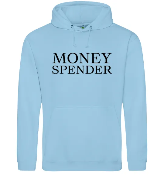 Мужская толстовка (худи) Money spender Голубой фото