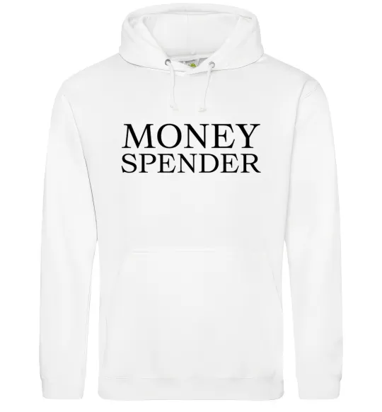 Женская толстовка (худи) Money spender Белый фото
