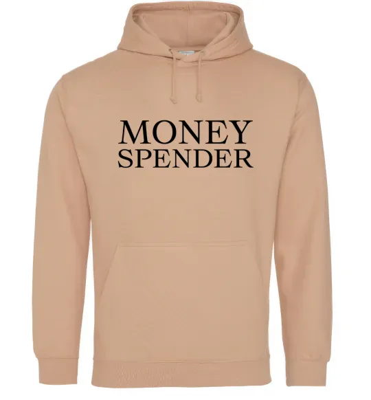 Женская толстовка (худи) Money spender Песочный фото