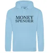 Женская толстовка (худи) Money spender Голубой фото