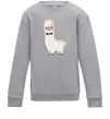 Детский Свитшот Лама закохана Серый меланж фото